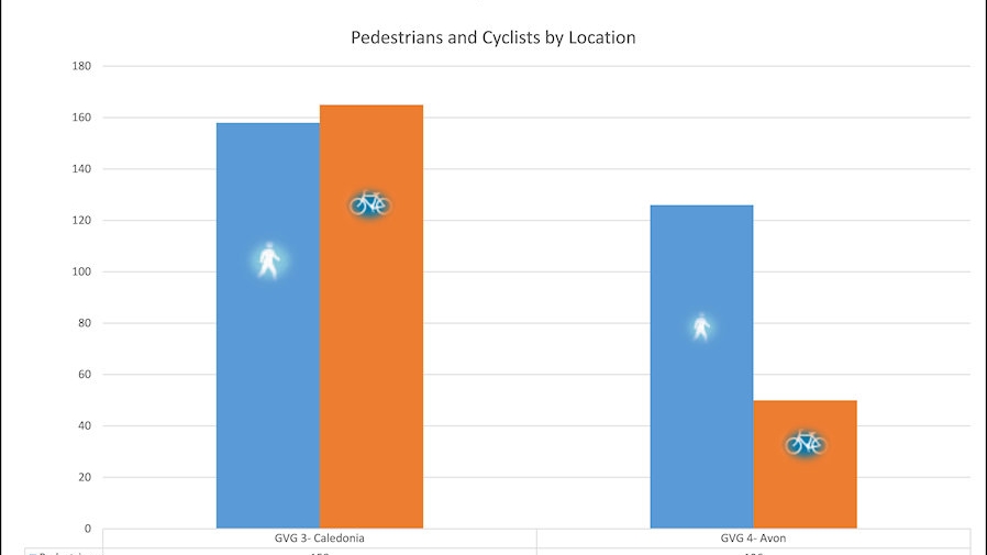 Figure 4 Pedestrians and Cyclists by Location