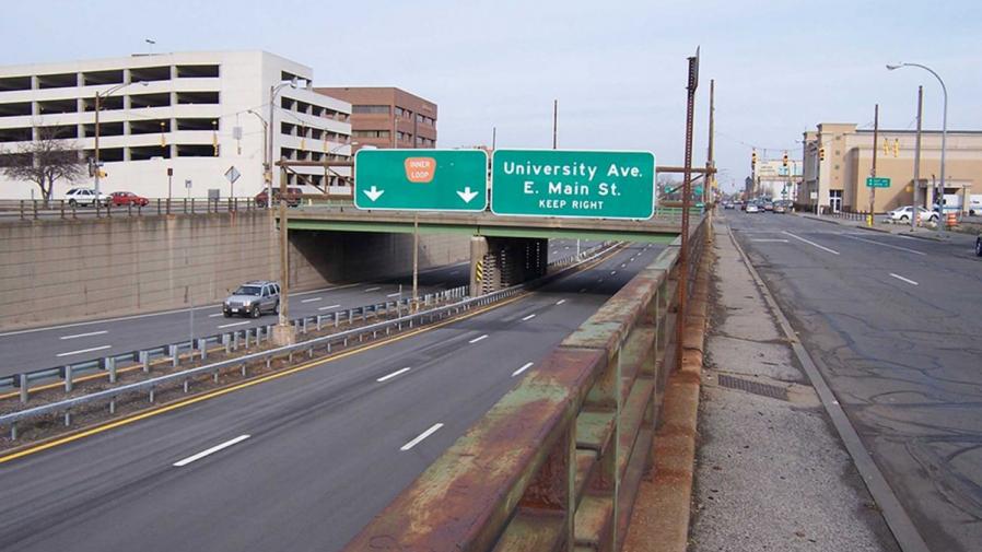 Inner Loop Before Construction (Photo credit: Stantec) Construction
